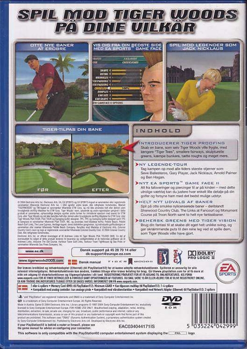 Tiger Woods PGA Tour 2005 - PS2 (B Grade) (Genbrug)